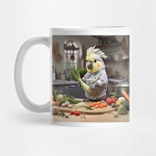 Cockatiel calopsitte cooking kitchen Mug